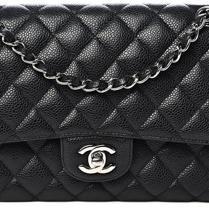 Chanel Caviar Quilted Medium Double Flap Black 12 of 12