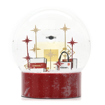 Chanel Glass N°5 Perfume Bottle Snow Globe Red 4 of 6