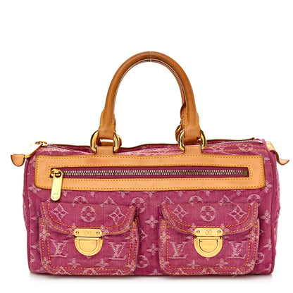 Louis Vuitton Monogram Denim Neo Speedy Fuchsia 1 of 15