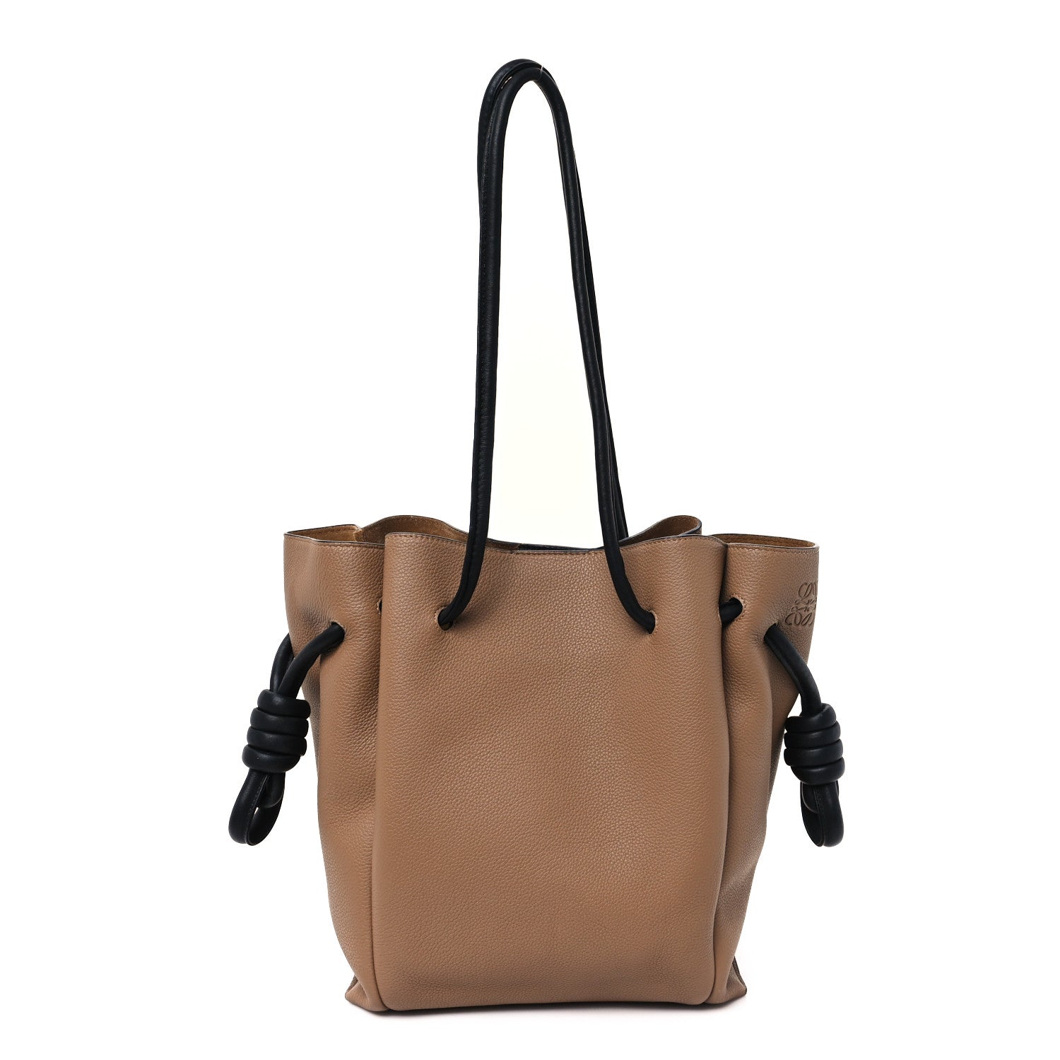 Loewe Calfskin Small Flamenco Knot Bag Mocca Black 1 of 10
