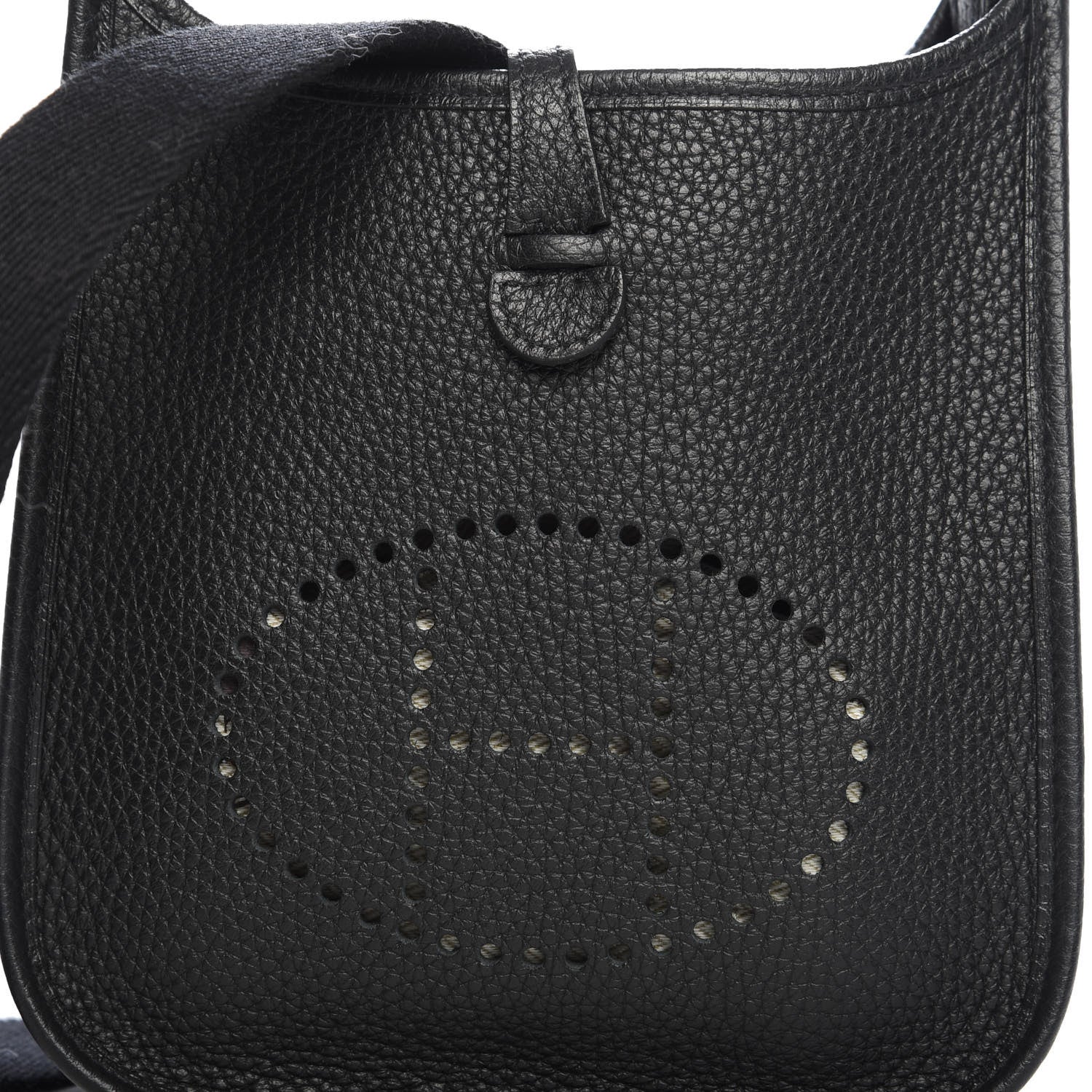 Hermes Taurillon Clemence Evelyne TPM Black 10 of 10