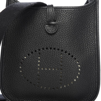 Hermes Taurillon Clemence Evelyne TPM Black 10 of 10