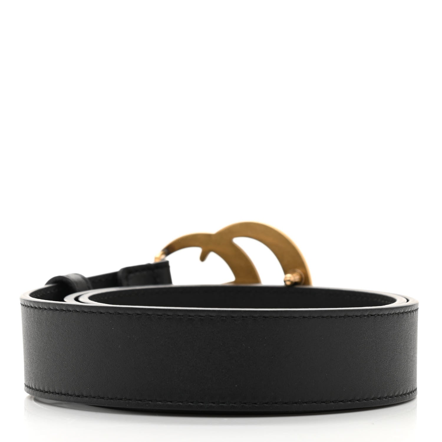 Gucci Moon Calfskin Double G 30mm Belt 70 28 Black 2 of 5