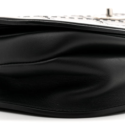 Chanel Calfskin Coco Eyelets Small Flap Bag Black 9 of 11