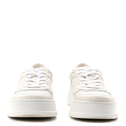 Gucci Calfskin GG Tennis Embossed Perforated Womens Platform 55mm Sneakers 39 Great White 2 of 9