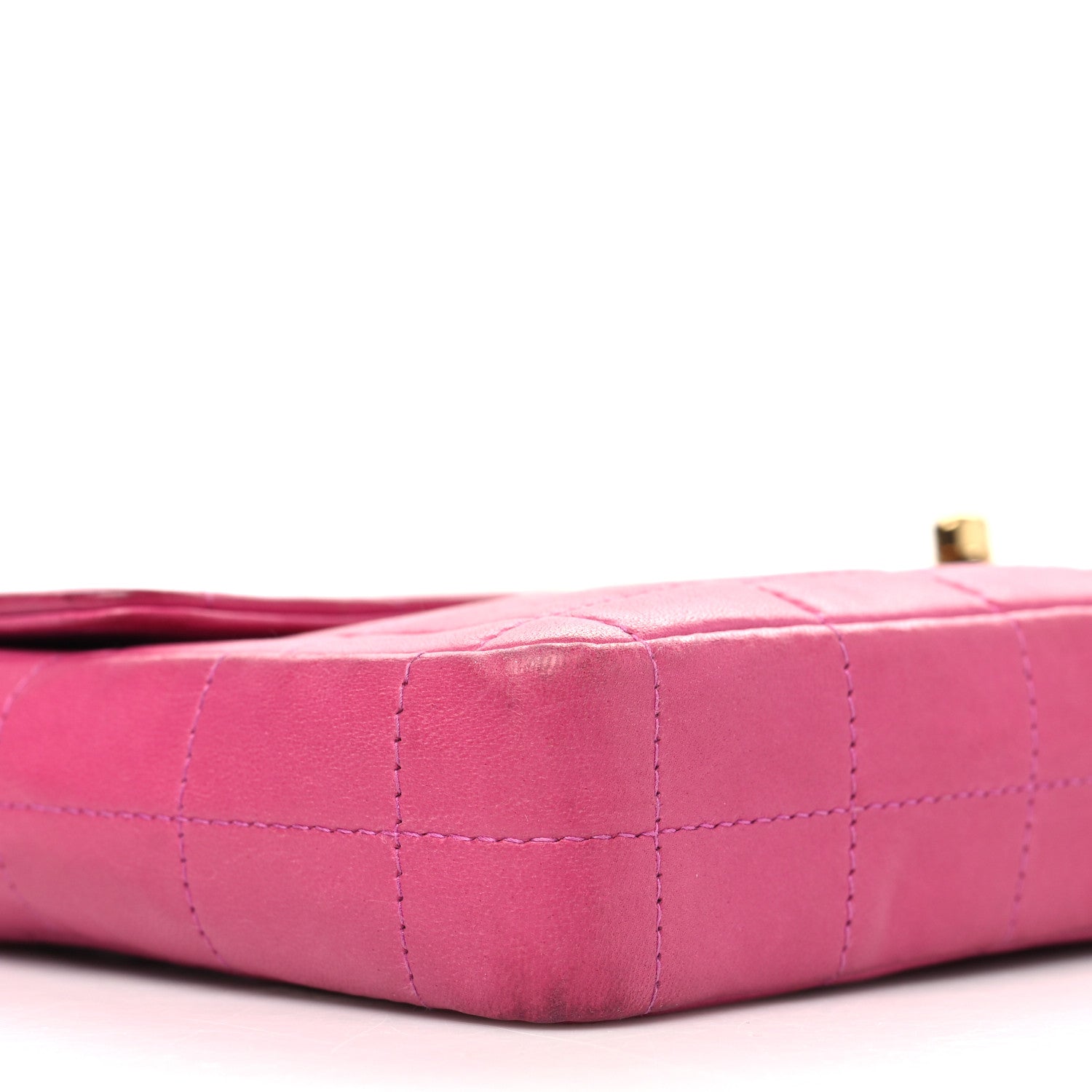 Chanel Lambskin East West Chocolate Bar Flap Pink 9 of 14