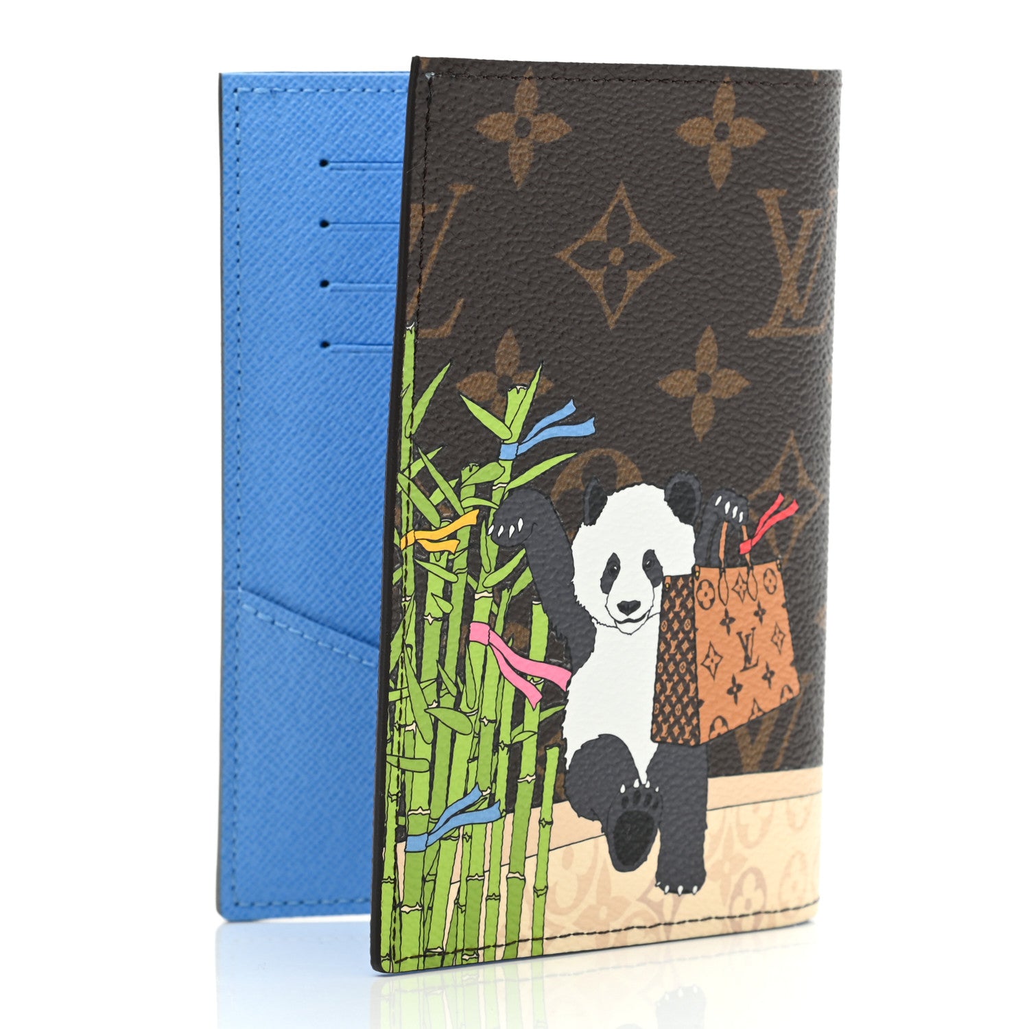 Louis Vuitton Monogram 2021 Christmas Animation China Passport Cover Myosotis Blue 3 of 6