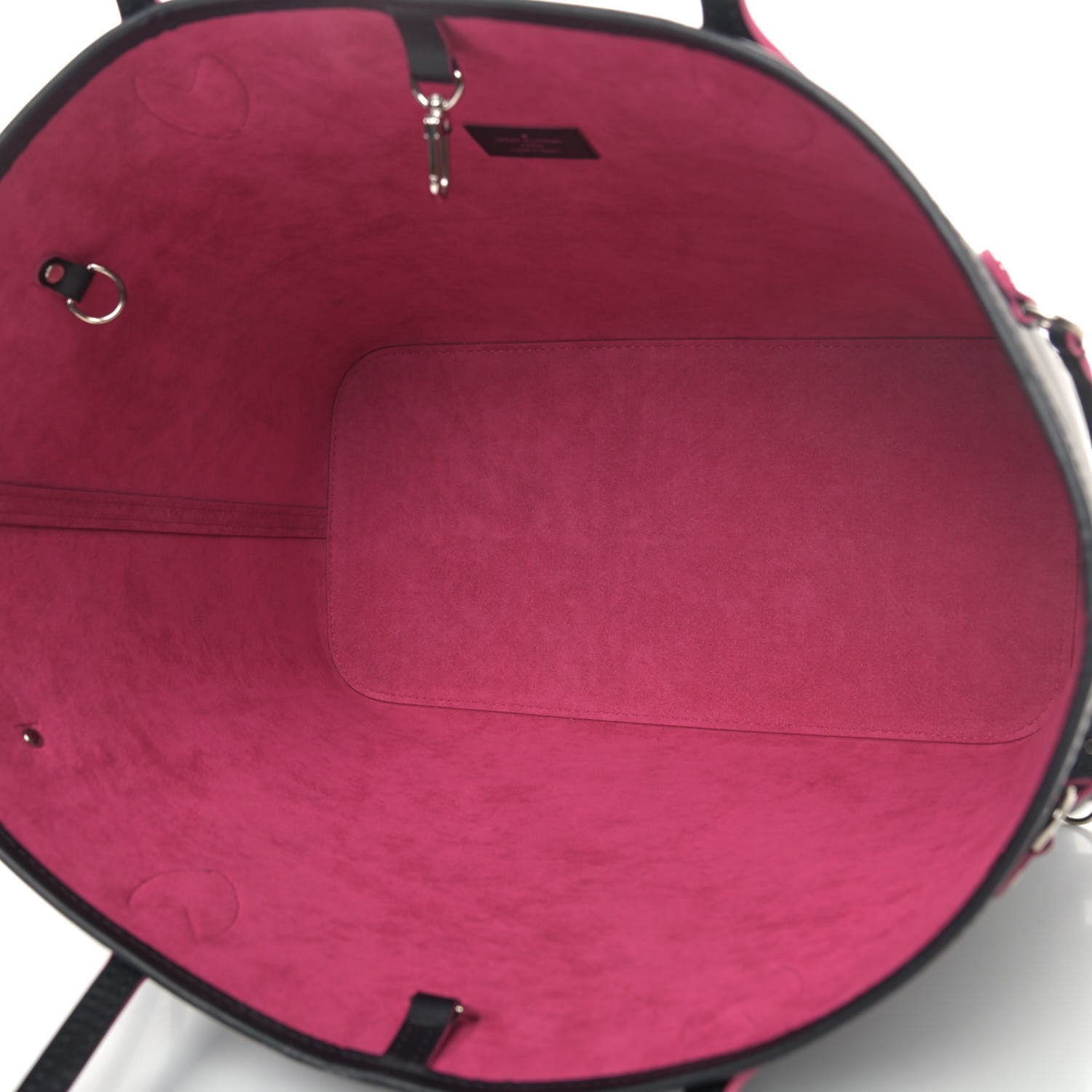 Louis Vuitton Epi Neverfull MM Black Hot Pink 4 of 6