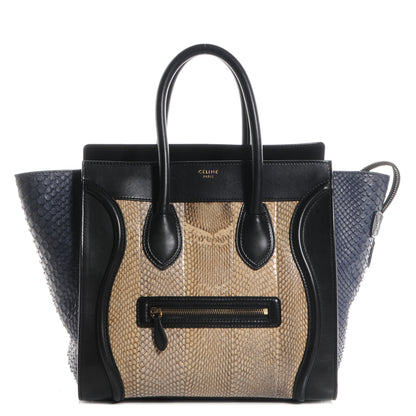 Celine Cobra Mini Luggage Black Navy Khaki 1 of 9