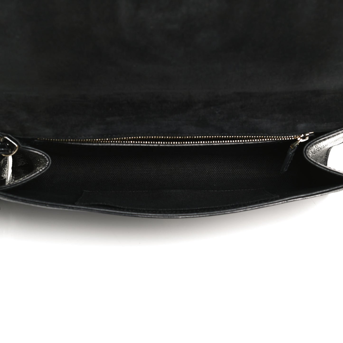 Soft Patent Medium Soho Clutch Black