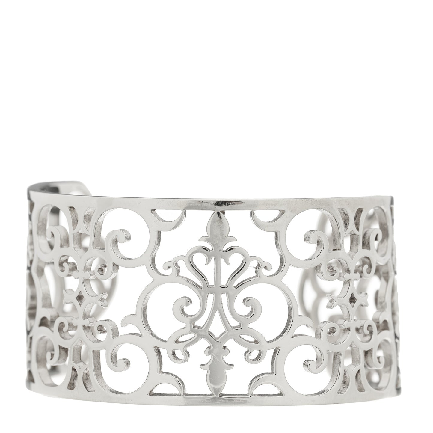 Sterling Silver Wide Enchant Cuff Bracelet