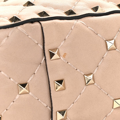 Valentino Garavani Lambskin Medium Rockstud Spike Shoulder Bag Poudre 11 of 11