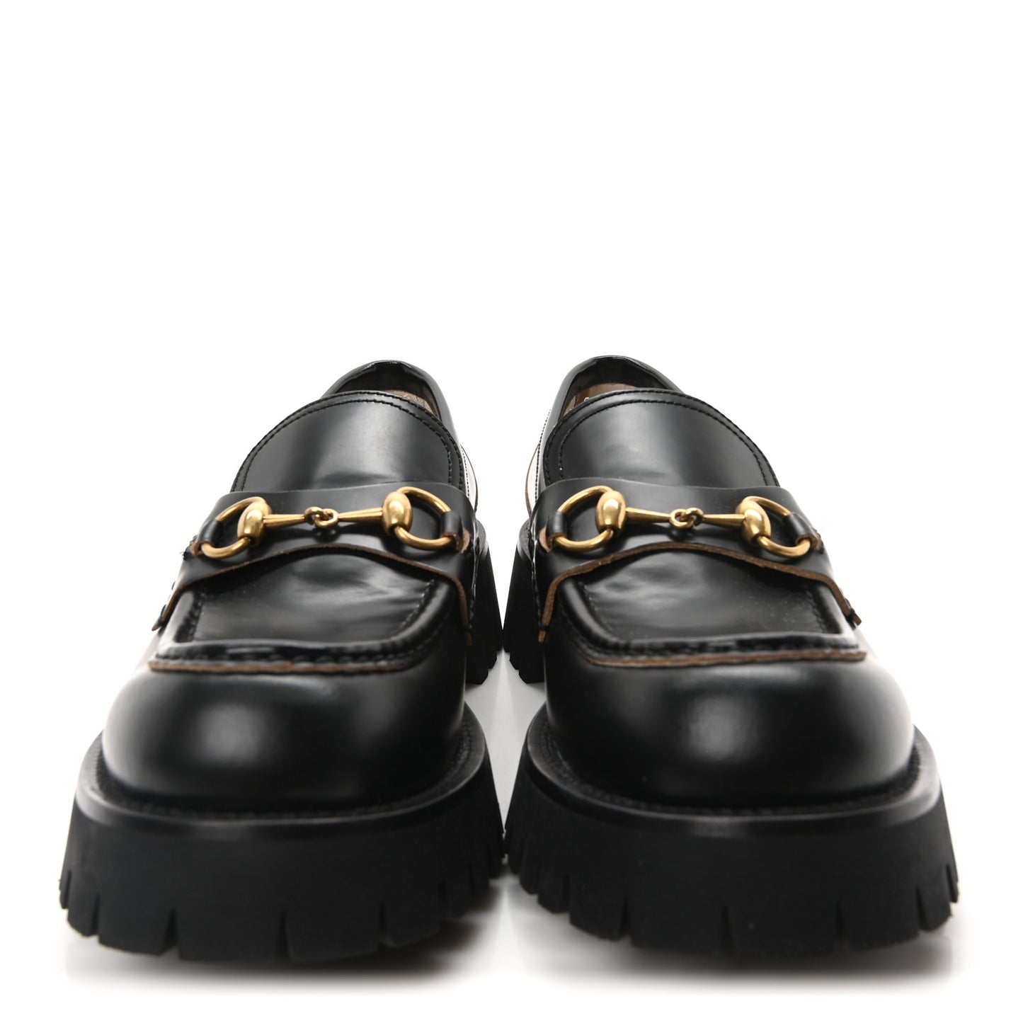 Cordovan Lux Womens Harald Horsebit 25mm Platform Loafers 40 Black
