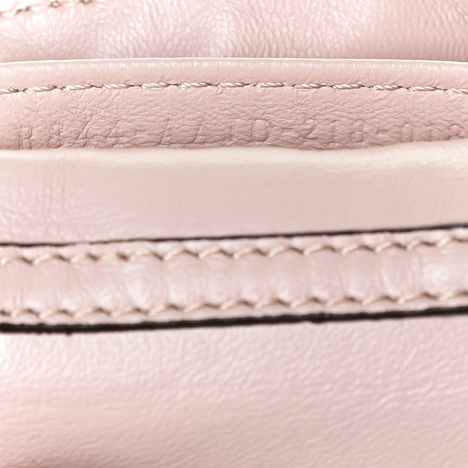 Fendi Nappa Matisse FF Embossed Nano Baguette Charm Rosa Quarzo 7 of 10