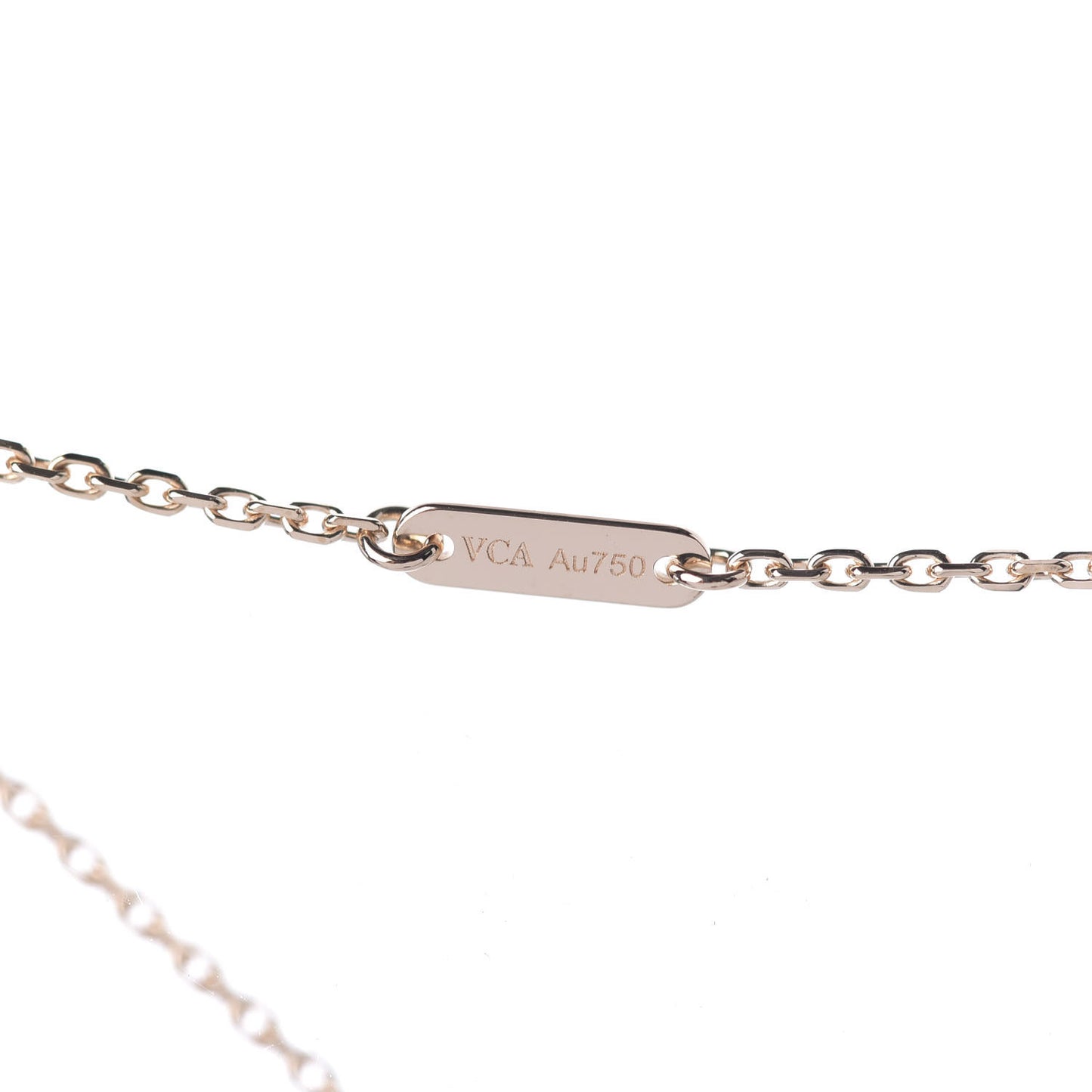 18K Rose Gold Sweet Alhambra Pendant Necklace