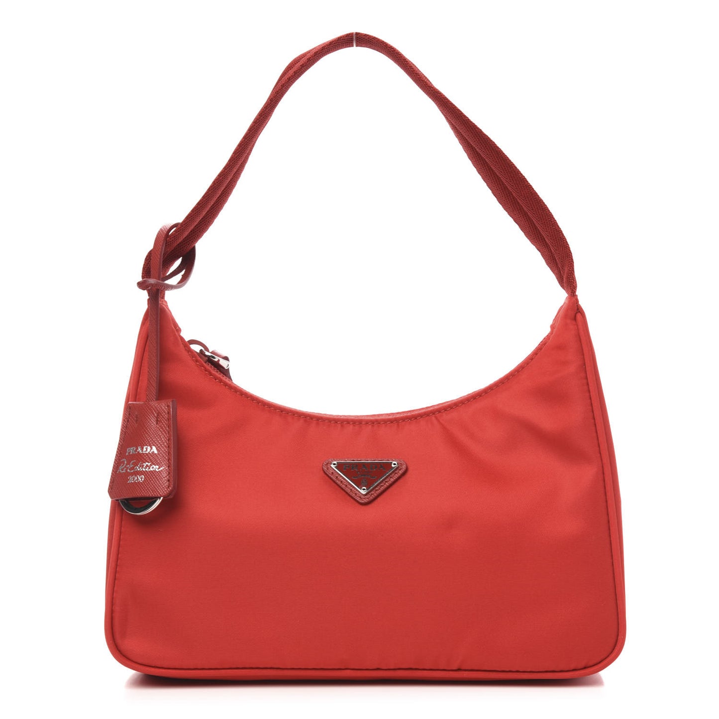 Tessuto Nylon Mini Re-Edition 2000 Bag Rosso