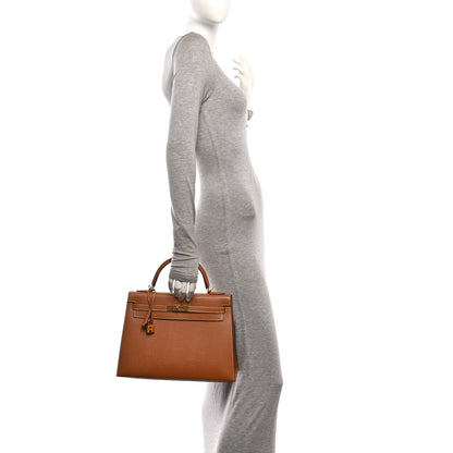 Hermes Epsom Kelly Sellier 32 Gold 2 of 15