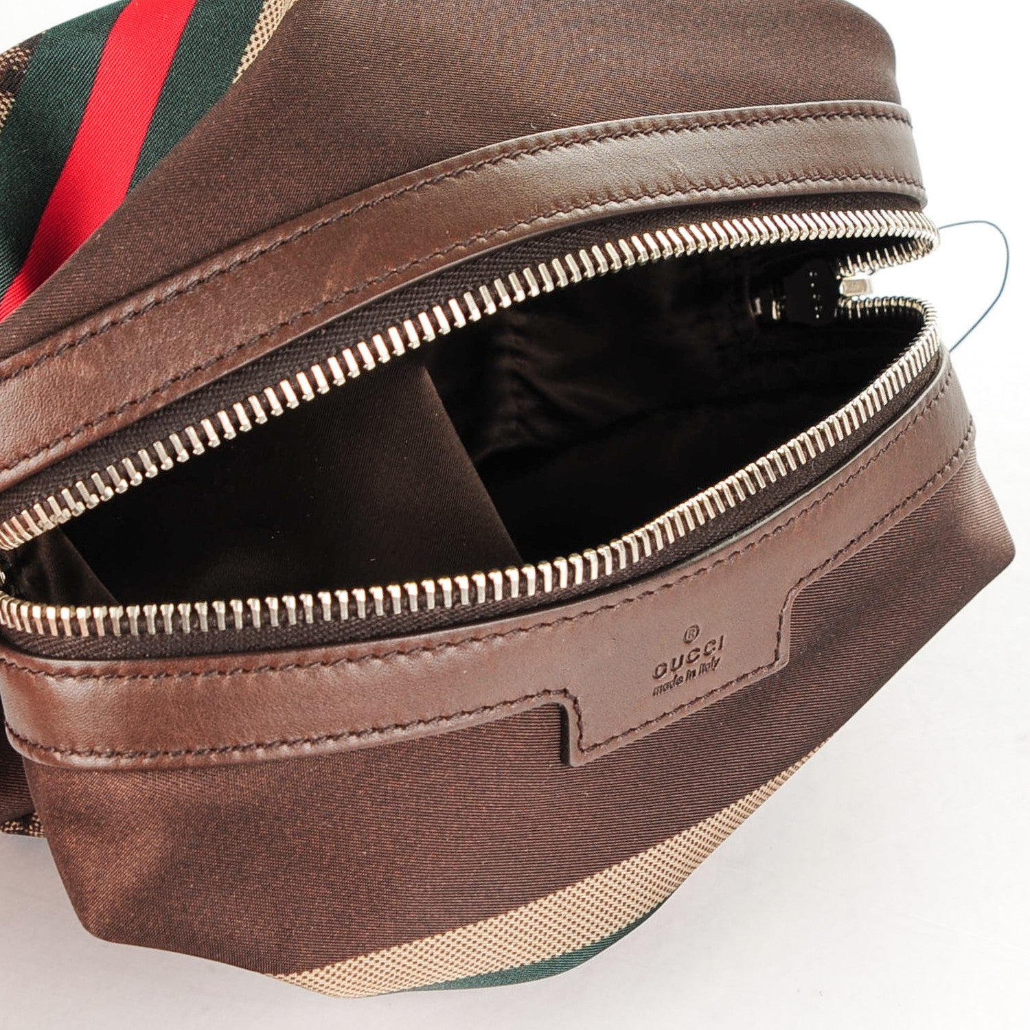 Gucci Nylon Diamante Small Cosmetic Case Brown 7 of 7