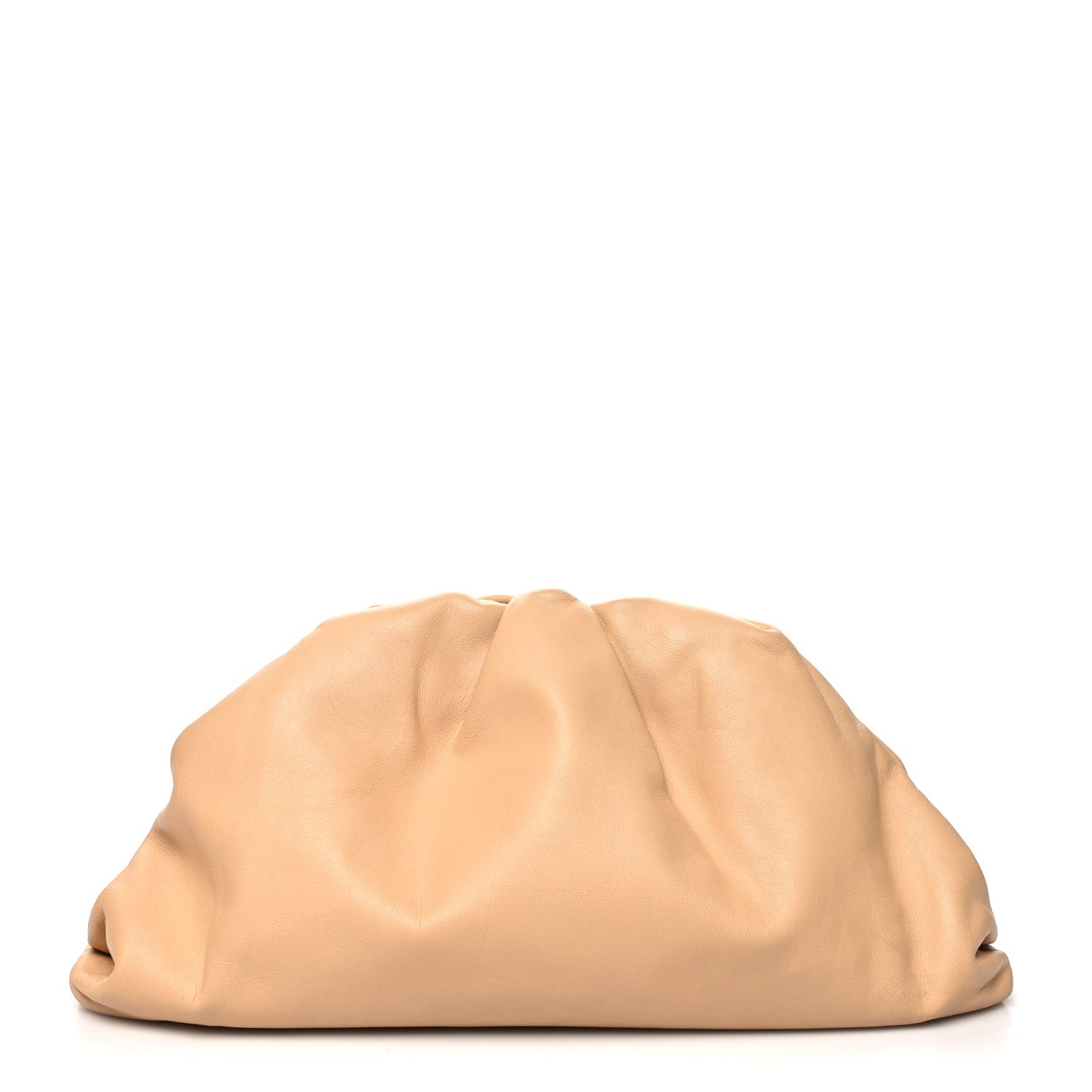 Bottega Veneta Smooth Butter Calf The Pouch Oversized Clutch Nude 1 of 12