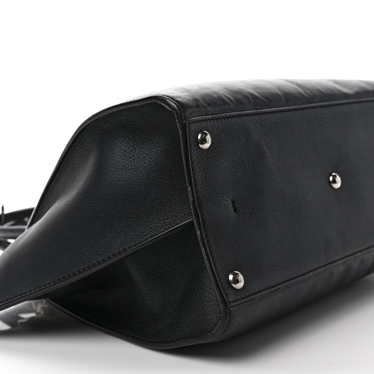 Vitello Dolce Shiny Nappa Petite 3Jours Tote Black