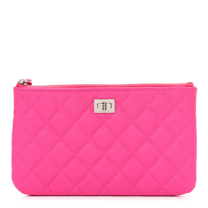 Chanel Goatskin Quilted Medium Reissue Cosmetic Case Pink 1 of 7