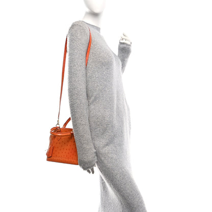 Louis Vuitton Ostrich Alma BB Piment 2 of 15