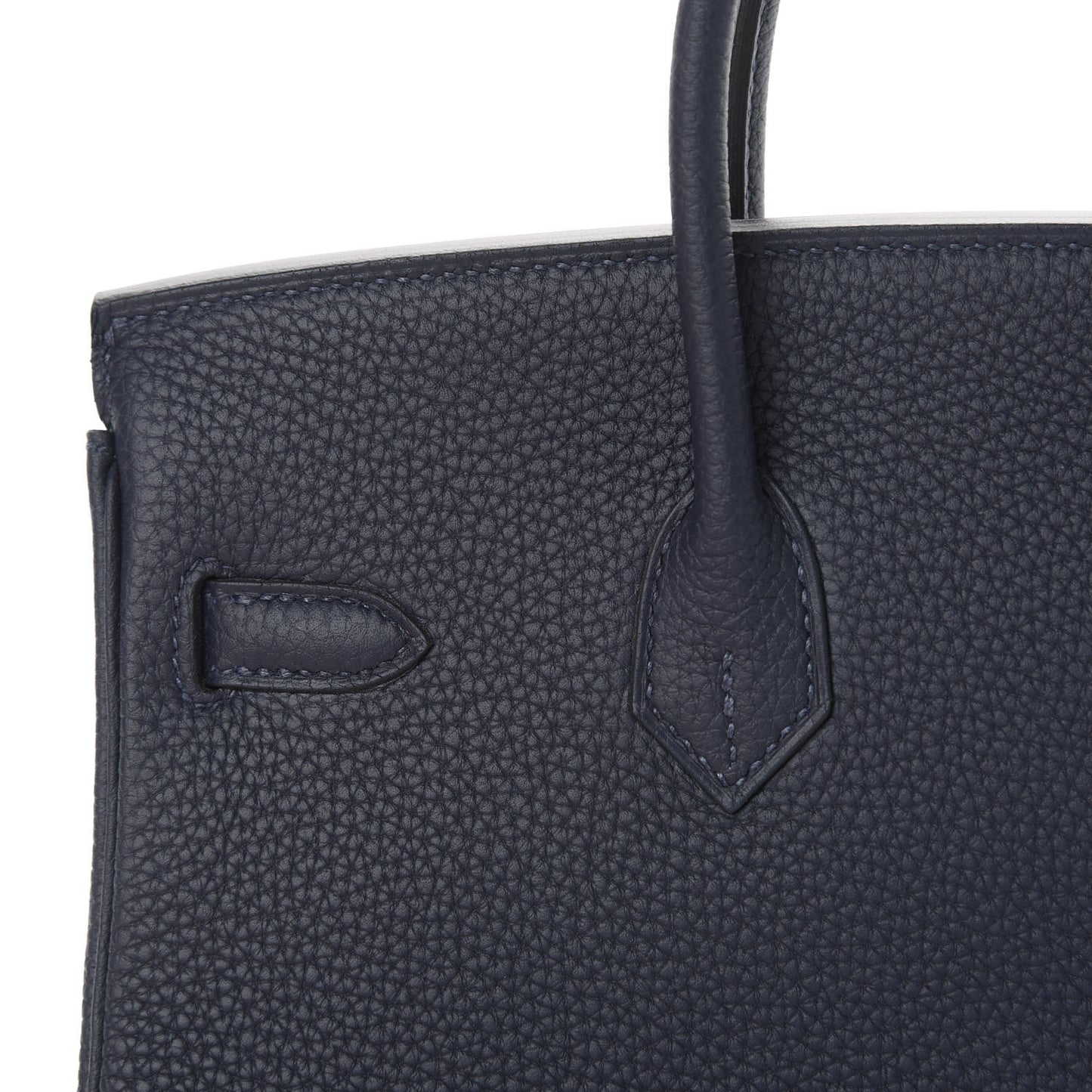 Togo Swift Officier Birkin 25 Bleu Nuit Vert Cypress