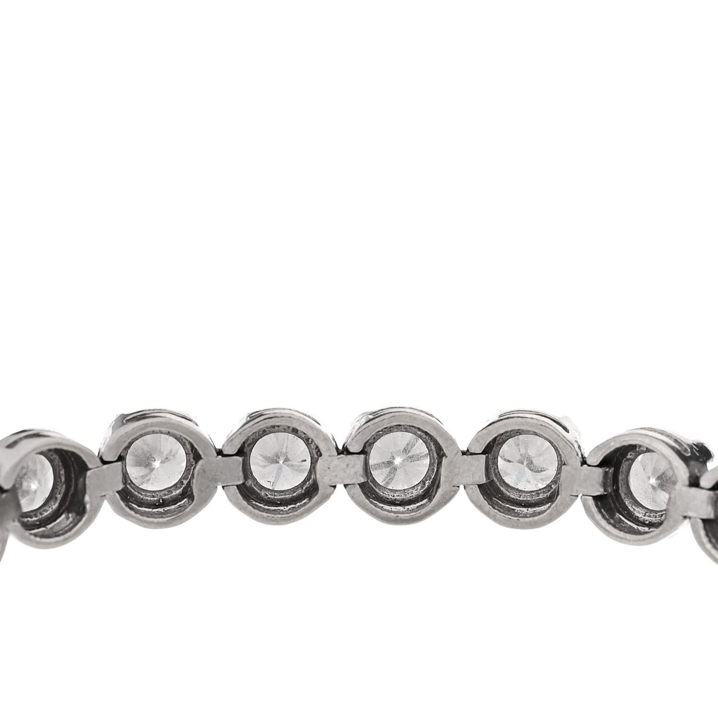 14K White Gold Diamond 6.40ctw Tennis Bracelet