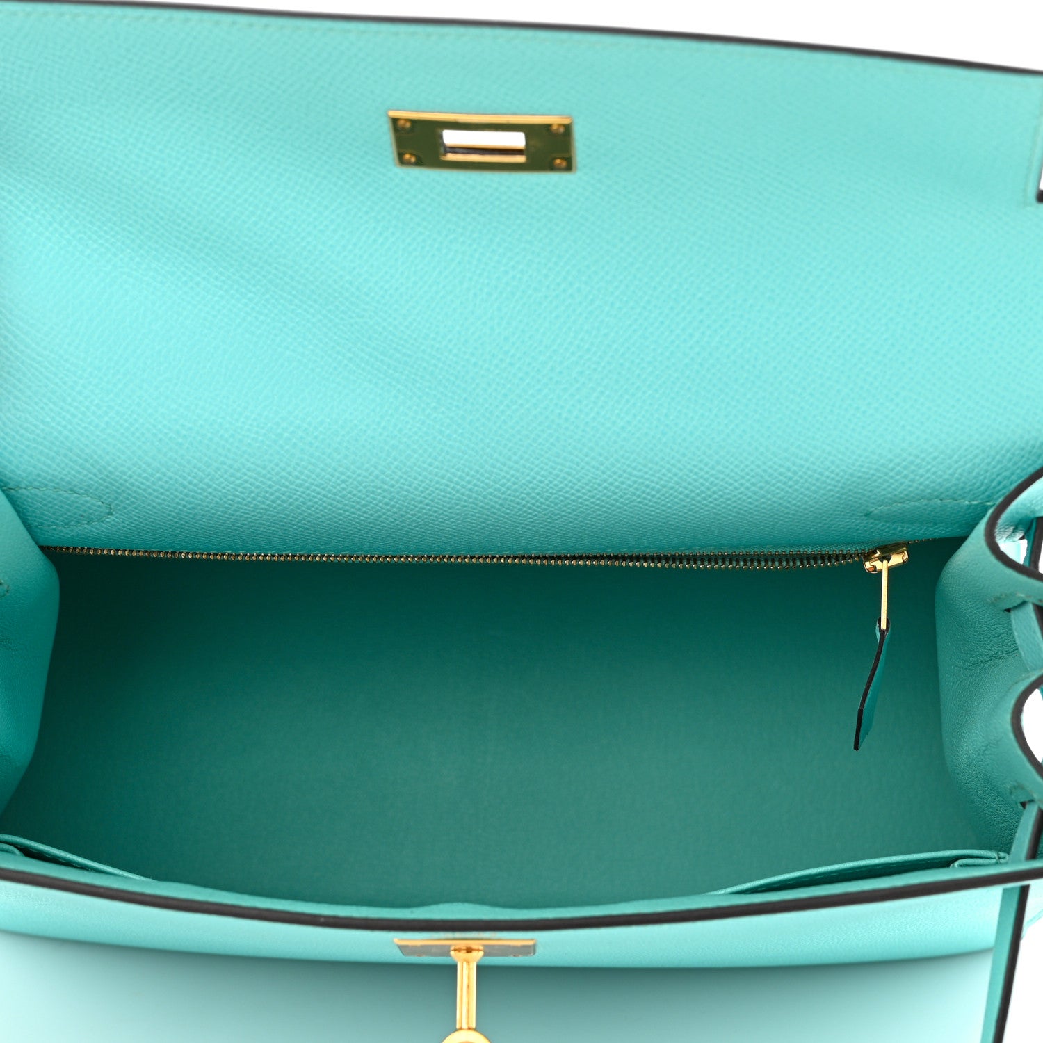 Hermes Epsom Kelly Sellier 28 Bleu Atoll 5 of 10