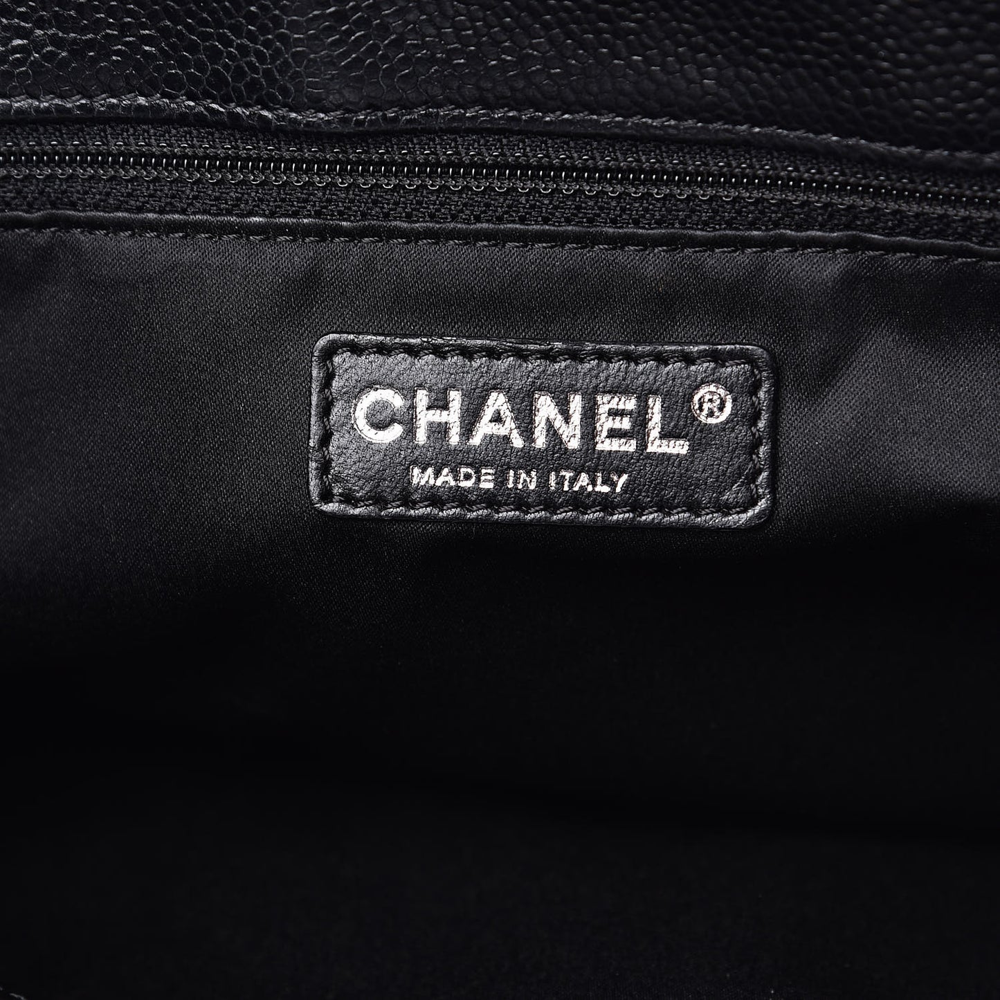 Caviar Quilted Grand Shopping Tote GST Black
