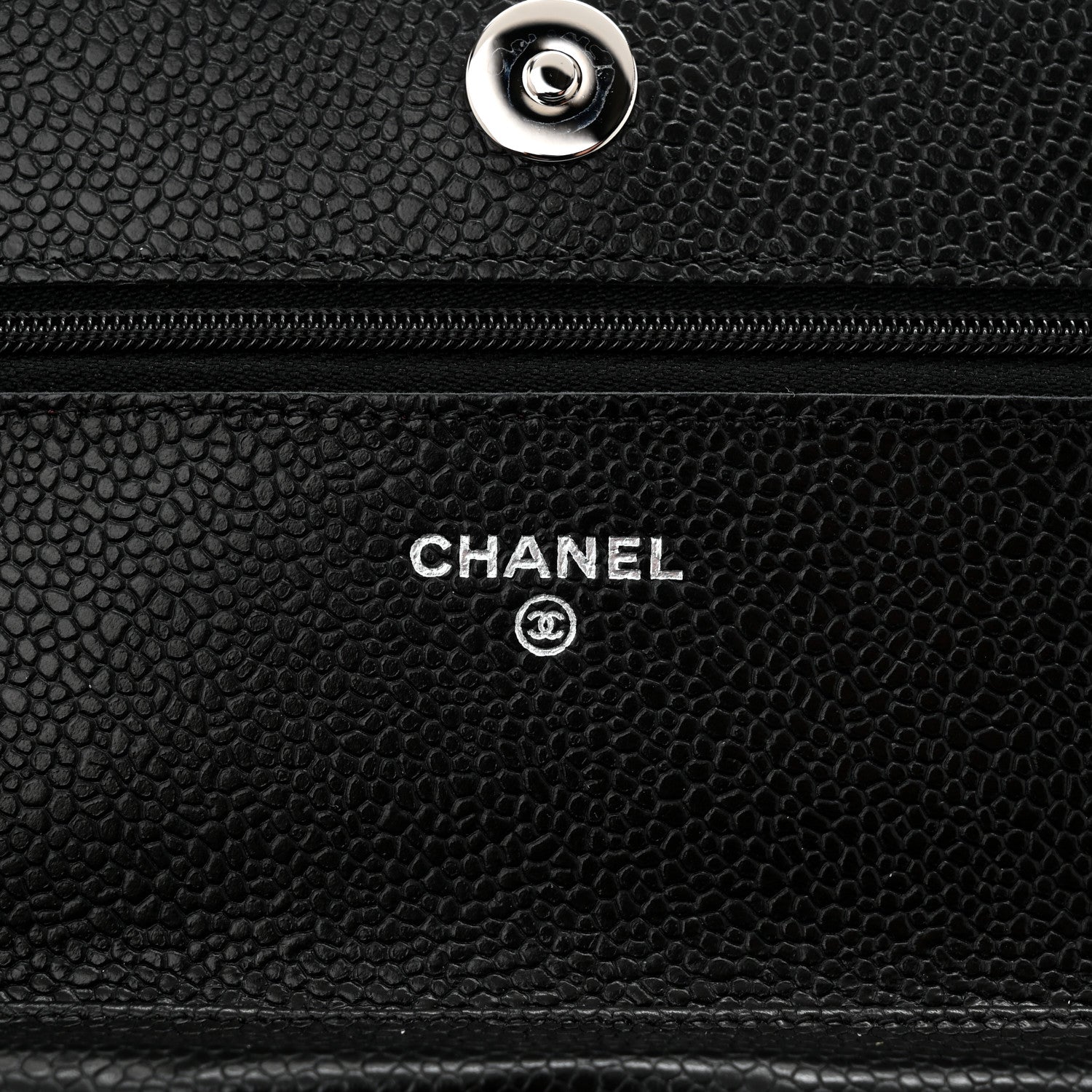 Chanel Caviar Quilted Wallet on Chain WOC Black 6 of 12
