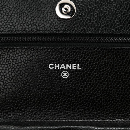 Chanel Caviar Quilted Wallet on Chain WOC Black 6 of 12