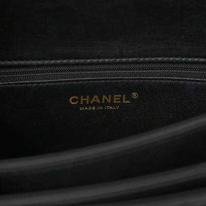 Chanel Lambskin Chevron Quilted Medium Trendy CC Dual Handle Flap Bag Black 7 of 10