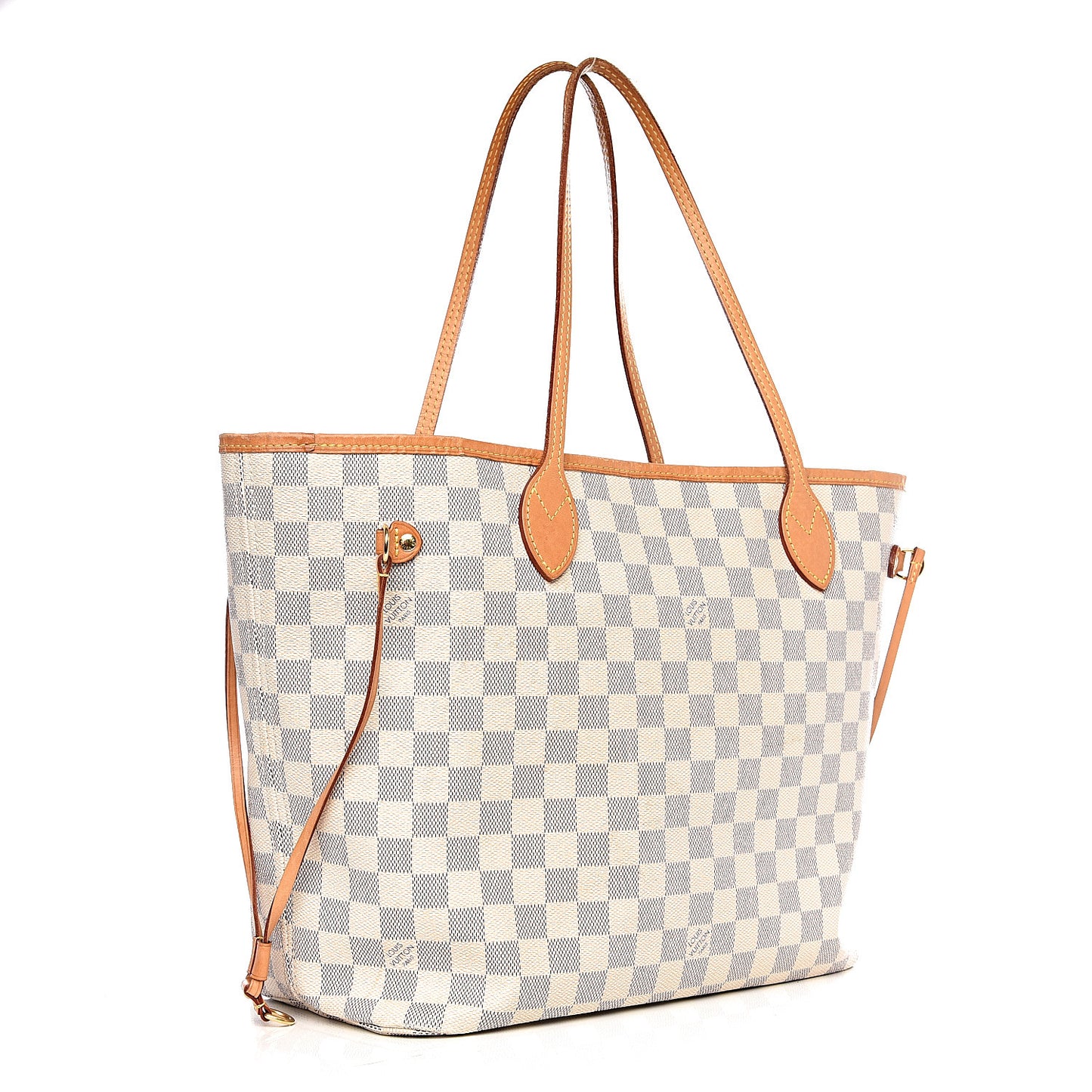 Damier Azur Neo Neverfull MM Rose Ballerine