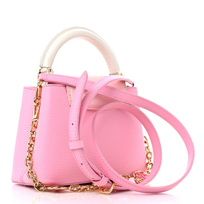 Louis Vuitton Taurillon Flower Chain Capucines Mini Candy Pink 2 of 8