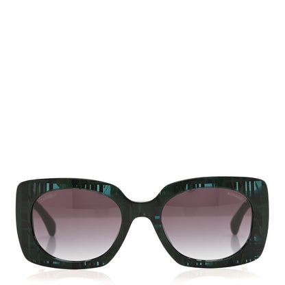 Chanel Denim Rectangle Sunglasses 5406 Blue 2 of 6