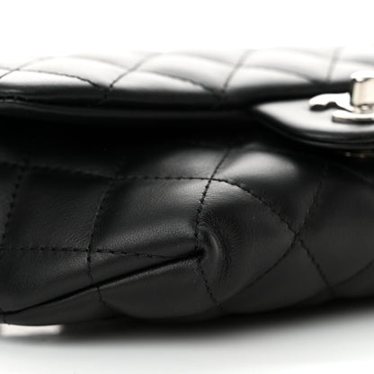 Chanel Calfskin Quilted CC Uniform Flap Belt Bag Black 9 of 10