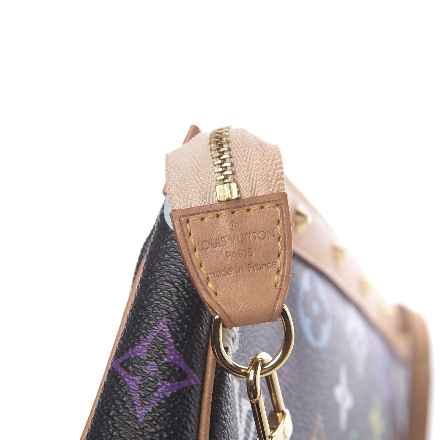 Monogram Multicolor Pochette Accessories Black