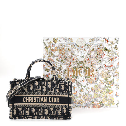 Christian Dior Oblique Mini Book Tote With Strap Blue Multicolor 11 of 11