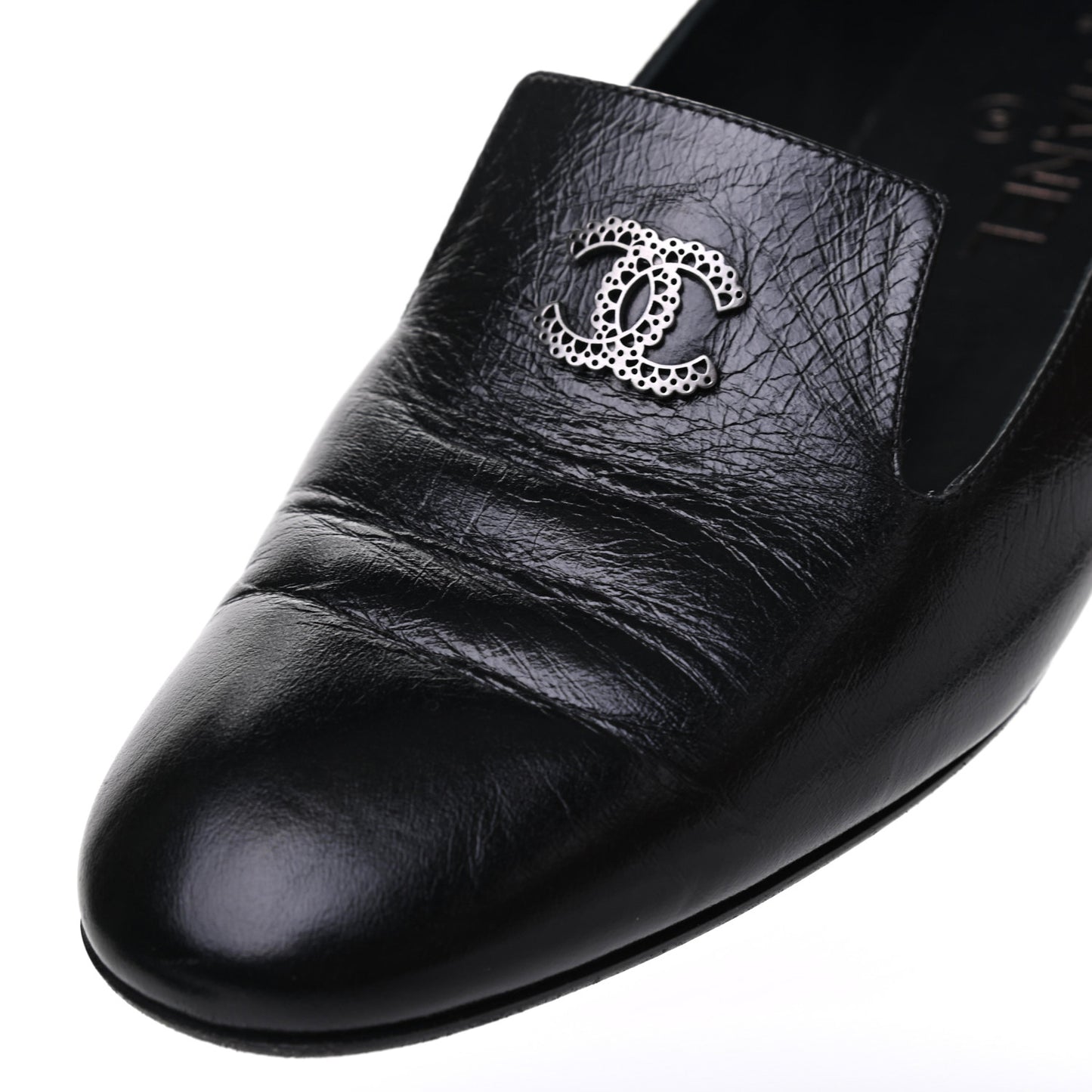 Lambskin CC Loafers 39 Black