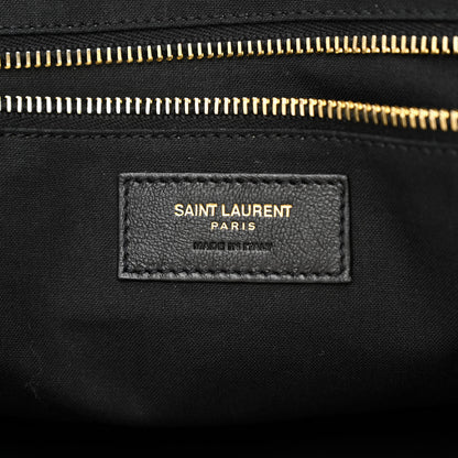 Saint Laurent Linen Calfskin Rive Gauche Tote Natural 6 of 13