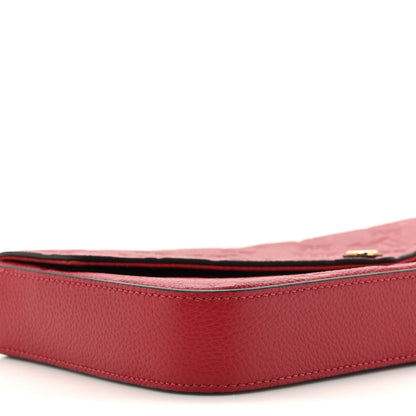Louis Vuitton Empreinte Pochette Felicie Chain Wallet Scarlet 22 of 25