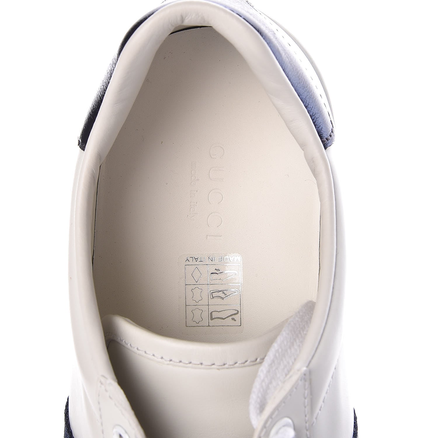Gucci Calfskin Sequins Web Game Logo Womens Ace Sneakers 39.5 White 7 of 8