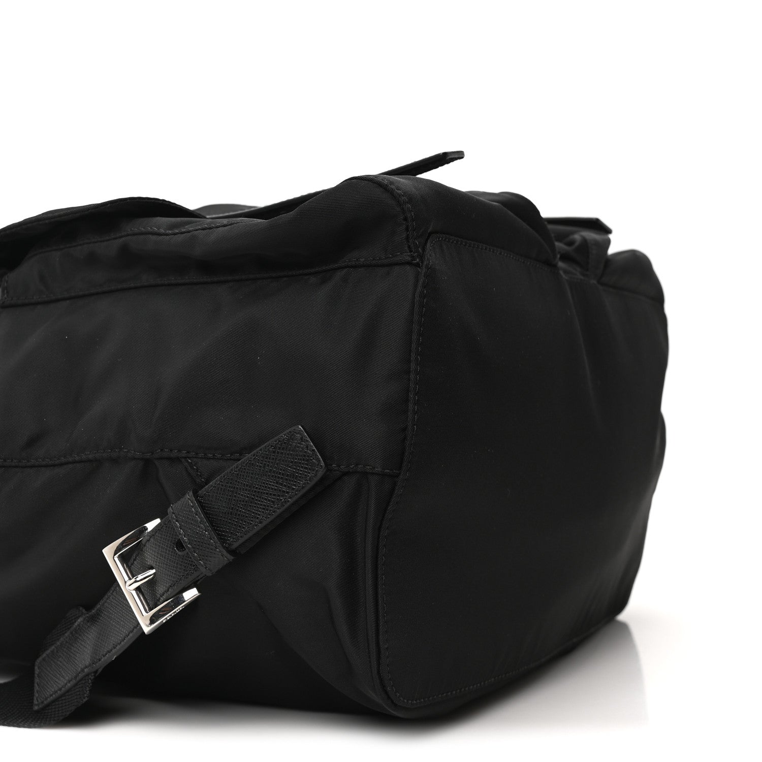 Prada Tessuto Nylon Saffiano Medium Backpack Black 9 of 10