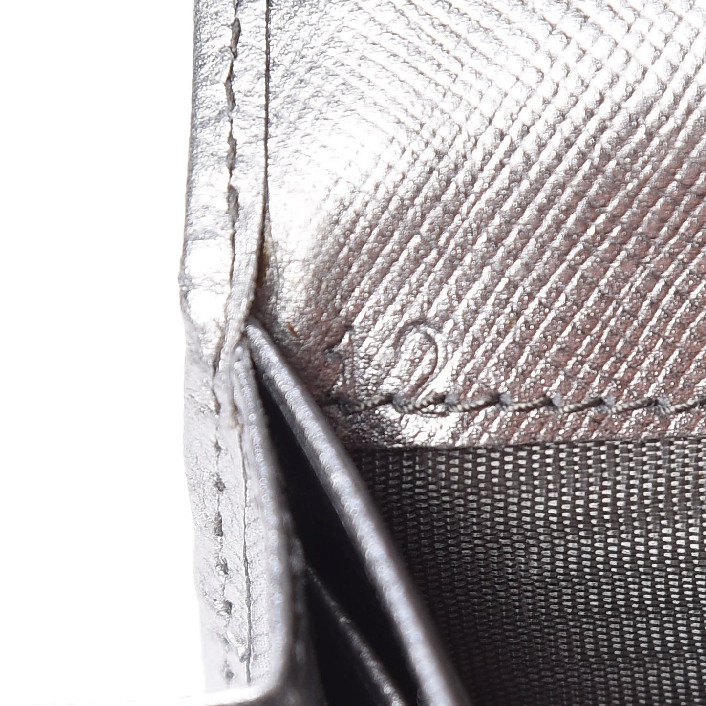 Saffiano Fiocco Bow Continental Wallet Cromo