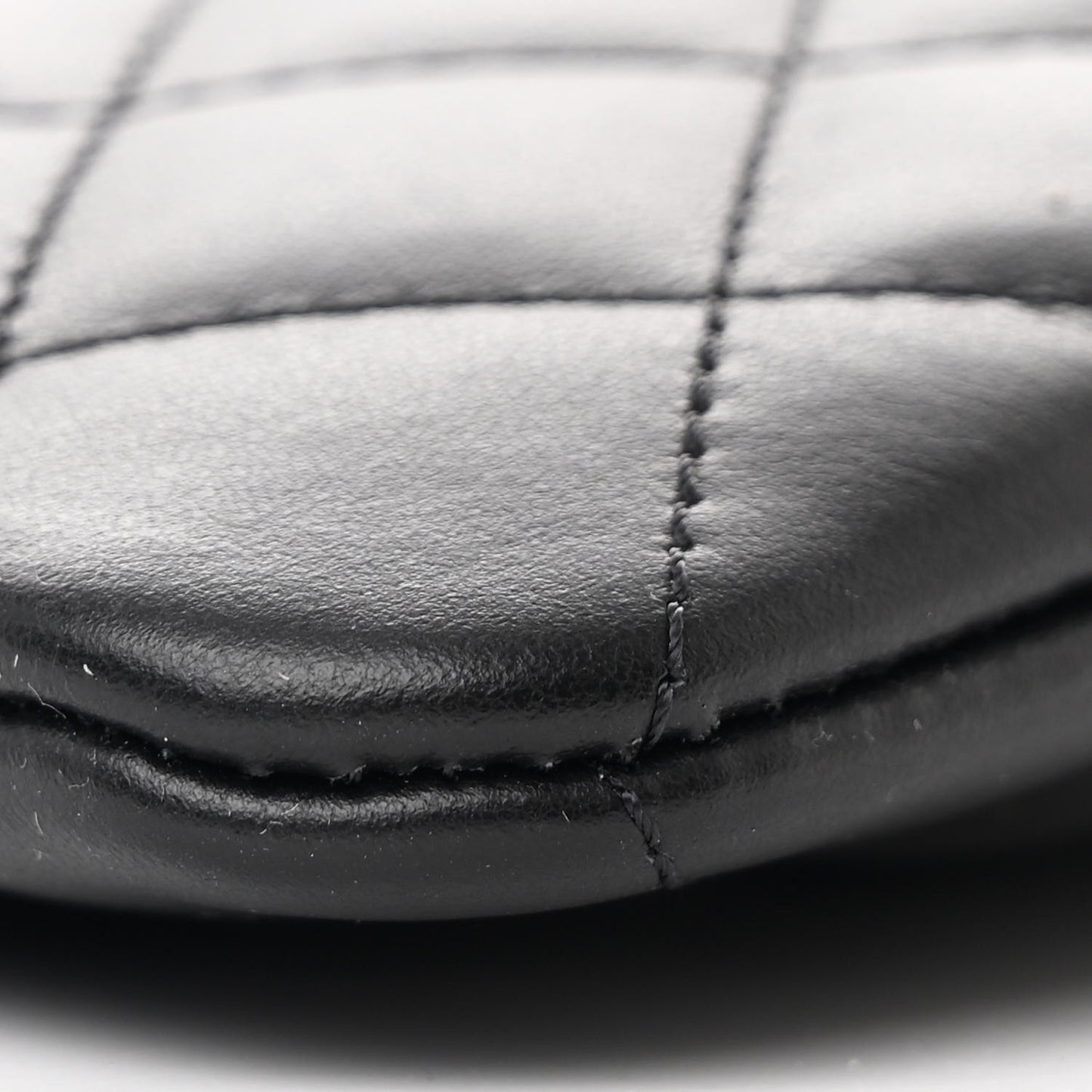 Lambskin Quilted Crossbody Bag Black