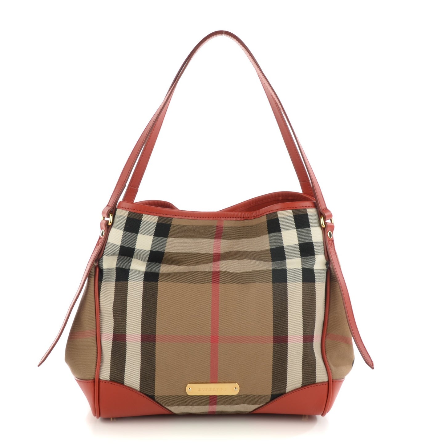 House Check Small Canterbury Tote Bright Russet