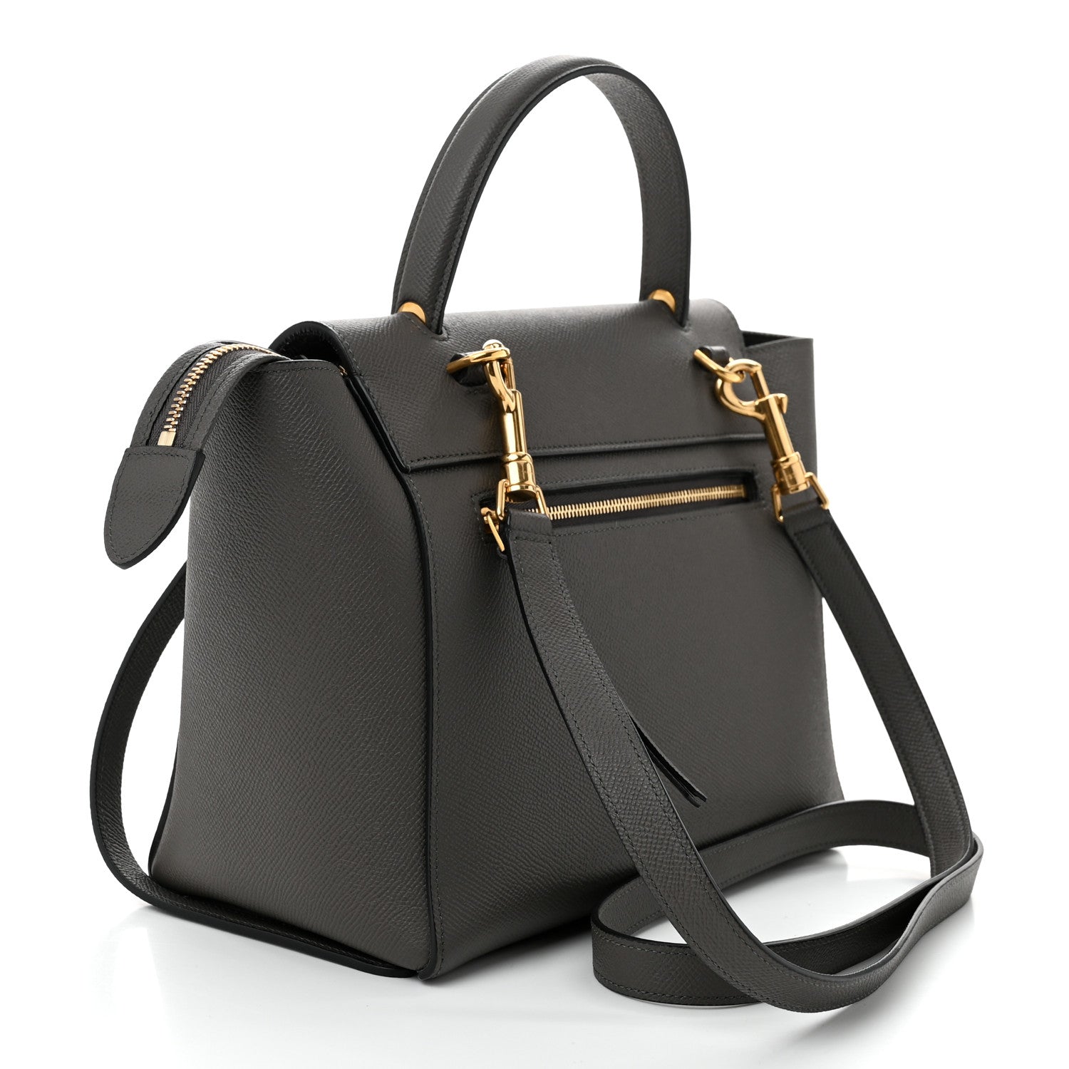 Celine Grained Calfskin Micro Belt Bag Grey 3 of 11