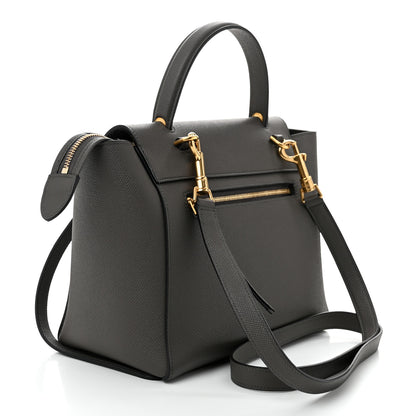 Celine Grained Calfskin Micro Belt Bag Grey 3 of 11