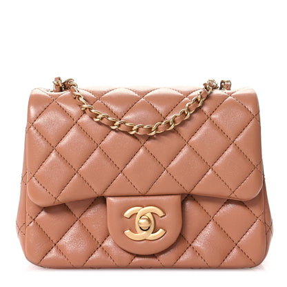 Chanel Lambskin Quilted Mini Pearl Crush Flap Brown Brown 1 of 11